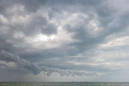 Thunderclouds on the sea
