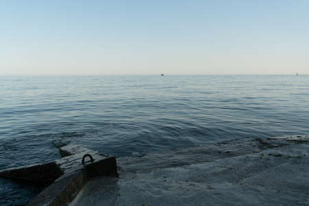 Beautiful sea coast in the evening after sunset. Odessa. Ukraineの写真素材