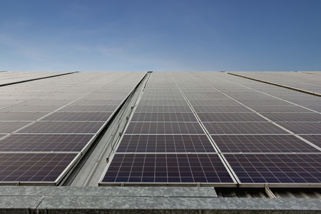 Concept Solar Farm, an alternative energy cell for the future.の写真素材