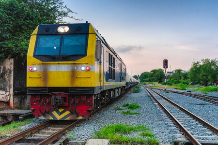 Trains are important transportation businesses.の写真素材