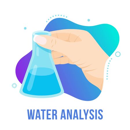Water analysis conceptのイラスト素材