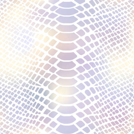 Trendy snake skin gold vector seamless pattern. Metallic wild animal reptile skin, shiny foil golden gradient repeat texture on white background for fashion print, wrapping paper, wallpaper.のイラスト素材