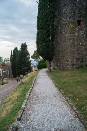 walls of Gorizia castleの写真素材