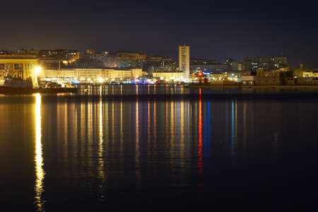 Trieste by nightのeditorial素材
