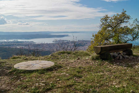 walk on the karst of Triesteの写真素材