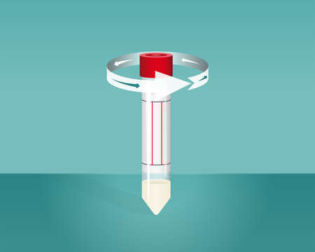 Opening the tube, Swab Disposable Virus Sampling Tube, Virus Transport Sampling Specimen Collection Tube, Virus Specimen Collection Tubeのイラスト素材