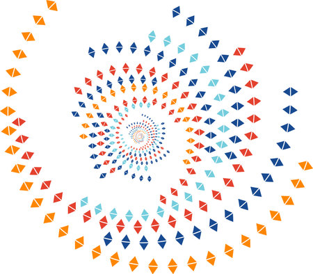 whirlwind design, abstract colorful swirlのイラスト素材
