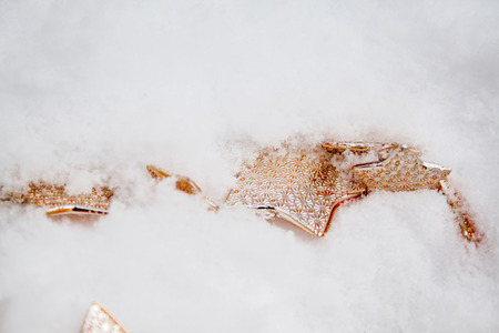 Christmas decoration on white backgroundの写真素材