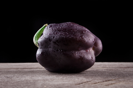 black pepper on a black backgroundの写真素材