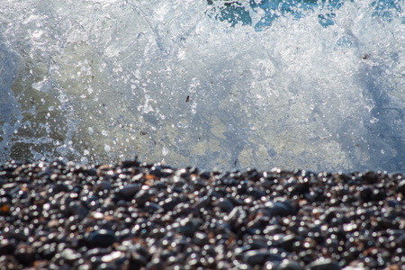 The sea and the wavesの写真素材