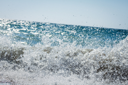 The sea and the wavesの写真素材