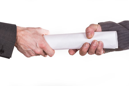 handing over the project to the customerの写真素材