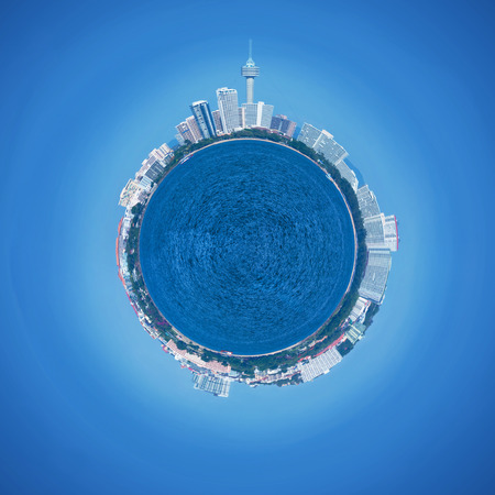 Pattaya World with blue sky の写真素材