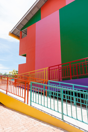 colorful building of Xanadu Beach Resort on Kohlan, Pattaya, Thailand.の写真素材