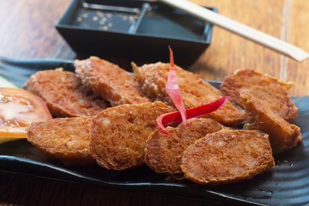 deep fried crab meat roll.の写真素材