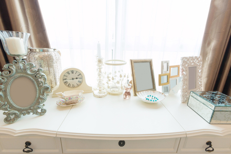 contemporary and classic decoration in apartment or condo.の写真素材