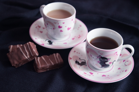 Coffee in two cupsの写真素材