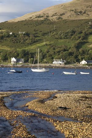 Lochranza in the Isle of Arran, Scotlandの写真素材