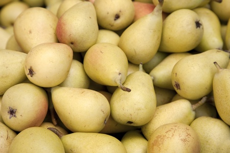 Pears for sale on market sale in Majorca