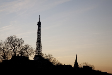 Cityscape of Paris including the Eiffel Tower, Paris, France
