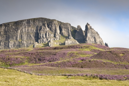 Quiraing; Trotternish; Isle of Skye; Scotland; UKの写真素材