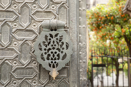 Portal el Perdon Entrance (16th Century), Seville Cathedral, Spain, Europeの写真素材