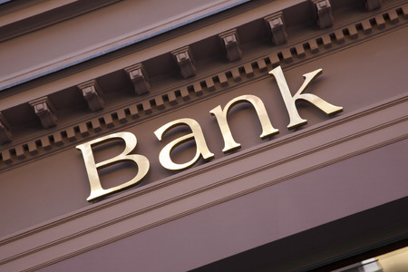 Bank Sign on Branch Facade