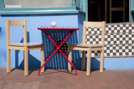 Cafe Table and Chairの写真素材