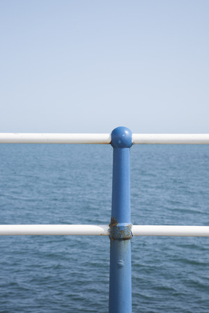 View from Pier towards Sea, England, UKの写真素材