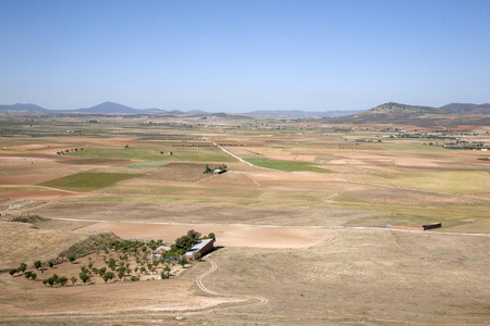 View from Consuegra; Toledo, Castilla La Mancha; Spainの写真素材