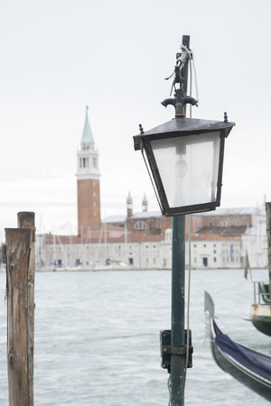 San Giorgio Maggiore Church and Bell Tower, Venice, Italyの写真素材