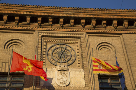 City Hall Clock, Saragossa; Spainの写真素材