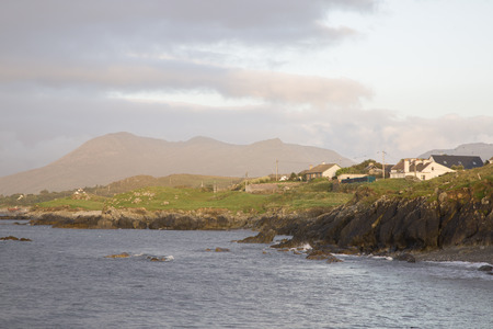 Tully Village, Connemara, Galway, Irelandの写真素材