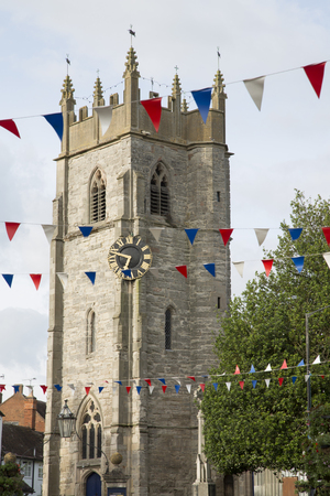St Nicholas; Church; Alcester; Warwickshire, England, UKの写真素材