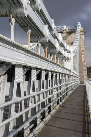 Menai Suspension Bridge; Anglesey; Wales; UK