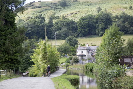 Shropshire Union Canal; Llangollen; Wales; UKのeditorial素材
