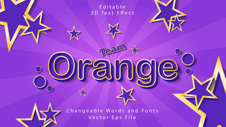 elegant purple and gold 3D text effect.のイラスト素材