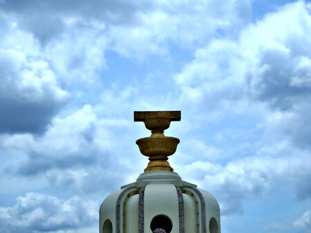 The shot to the center of the Thai democracy monument which is one of the famous roundabout in Thailandの写真素材