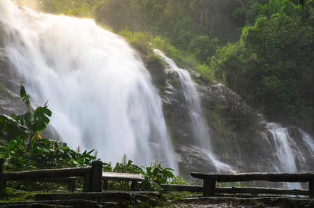 Vachiratharn waterfall in Chiang Mai,Thailandの写真素材