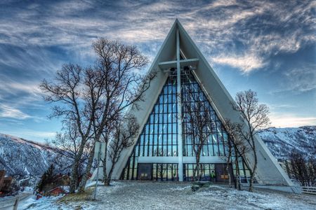Church in Tromsoの写真素材