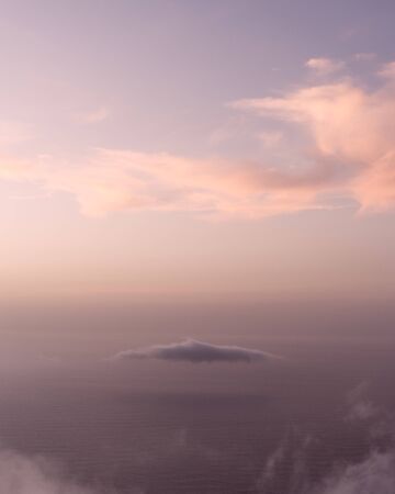 Cloud over the Atlantic Ocean on Canary Islands