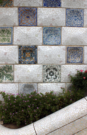 Mosaics in Park Guellの写真素材