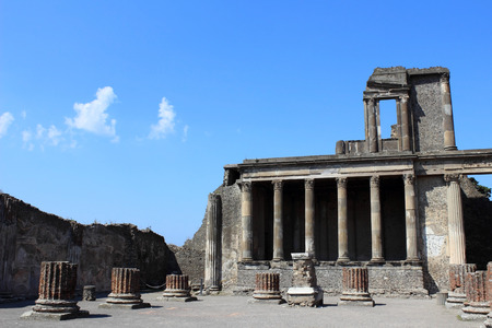 Forum in Pompeiiの写真素材