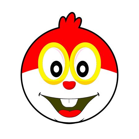 Illustration Vector of Happy Face Cartoonのイラスト素材