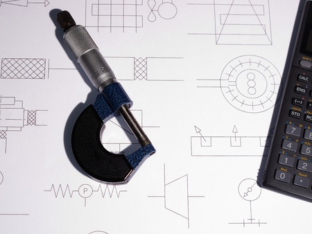 An image showing a precision measuring toolの写真素材