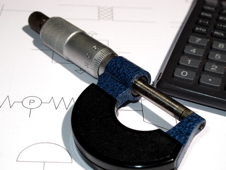 An image showing a precision measuring toolの写真素材