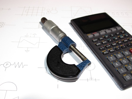 An image showing a precision measuring toolの写真素材