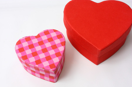 A heart shaped gift box for Valentines dayの写真素材
