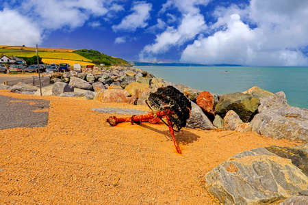 A beautiful landscape view of Beesands on the South Devon Coastの写真素材