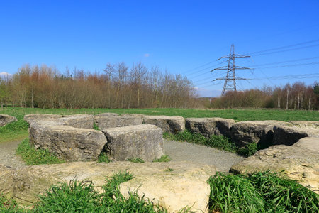 A picturesque landscape in the North Kent countrysideの写真素材